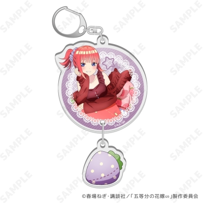 【グッズ-キーホルダー】TVスペシャルアニメ「五等分の花嫁∽」 いちごルームウェア 2連アクリルキーホルダー 2.二乃【再販】