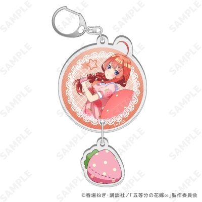 【グッズ-キーホルダー】TVスペシャルアニメ「五等分の花嫁∽」 いちごルームウェア 2連アクリルキーホルダー 5.五月【再販】