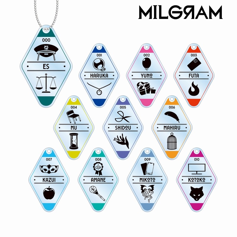 【グッズ-キーホルダー】MILGRAM -ミルグラム- トレーディングモチーフアクリルキーホルダー【再販】