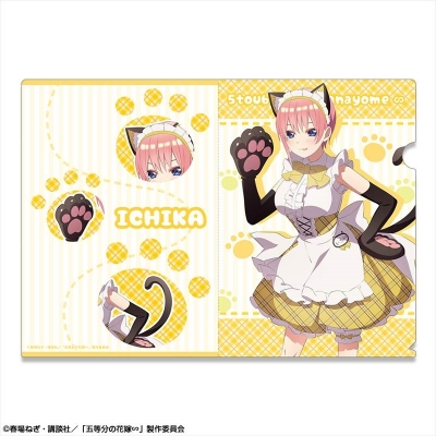 【グッズ-クリアファイル】五等分の花嫁∽ クリアファイル デザイン01(中野一花/猫耳メイドver.)【描き下ろし】【再販】