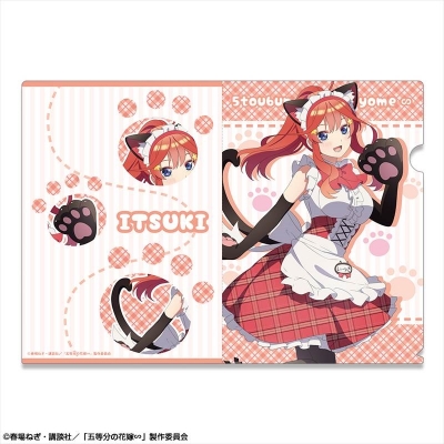 【グッズ-クリアファイル】五等分の花嫁∽ クリアファイル デザイン05(中野五月/猫耳メイドver.)【描き下ろし】【再販】