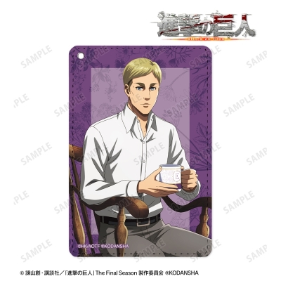 【グッズ-パスケース】TVアニメ『進撃の巨人』 描き下ろしイラスト エルヴィン ティータイムver. 1ポケットパスケース【再販】