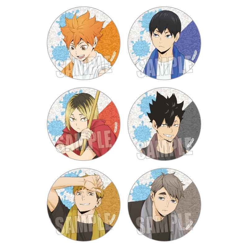 【グッズ-バッチ】ハイキュー!! トレーディンググリッター缶バッジ プール掃除ver.【再販】