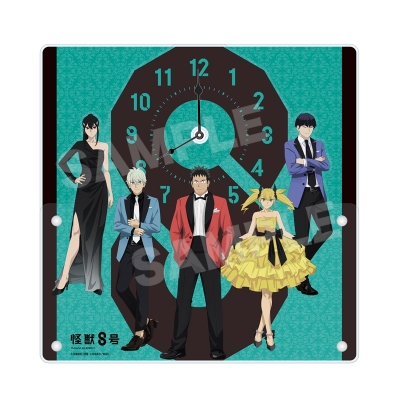 【グッズ-時計】怪獣8号 アクリル時計 /01 集合(ドレスコードver.)【再販】