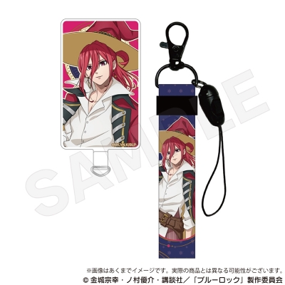 【グッズ-携帯グッズ】ブルーロック ストラップ付きフォンタブ 魔法使いver. 千切 豹馬【再販】