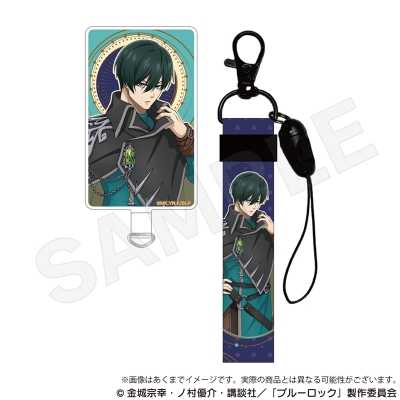 【グッズ-携帯グッズ】ブルーロック ストラップ付きフォンタブ 魔法使いver. 糸師 凛【再販】