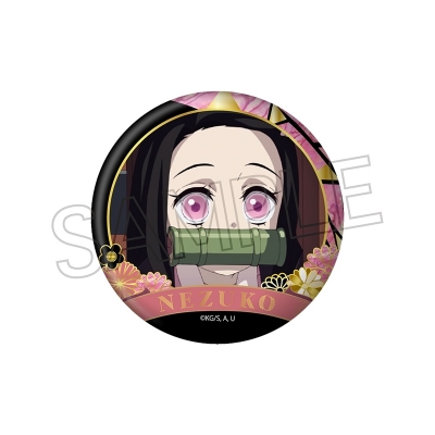 【グッズ-バッチ】鬼滅の刃 螺鈿風シリーズ 缶バッジ Vol.4 竈門禰豆子【再販】