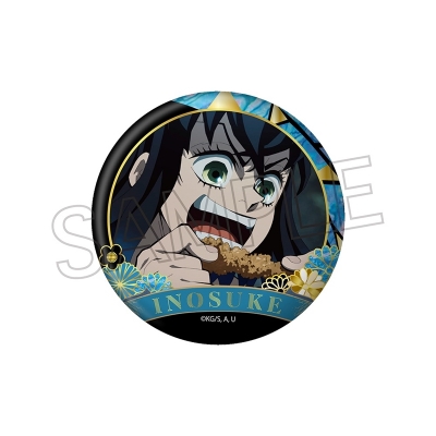 【グッズ-バッチ】鬼滅の刃 螺鈿風シリーズ 缶バッジ Vol.4 嘴平伊之助【再販】