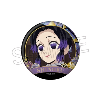 【グッズ-バッチ】鬼滅の刃 螺鈿風シリーズ 缶バッジ Vol.4 胡蝶しのぶ【再販】