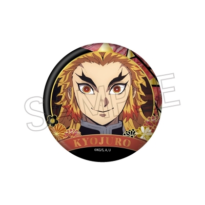 【グッズ-バッチ】鬼滅の刃 螺鈿風シリーズ 缶バッジ Vol.4 煉獄杏寿郎【再販】