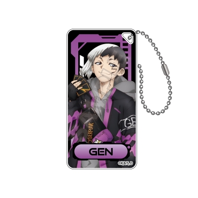 【グッズ-キーホルダー】Dr.STONE サイバーパンク ドミテリアキーチェーン あさぎりゲン【再販】