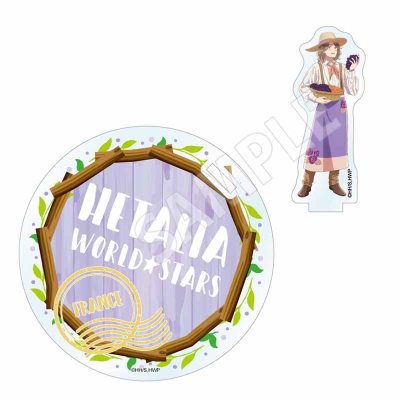【グッズ-コースター】アニメ「ヘタリア World★Stars」 収穫祭 アクリルスタンドコースター フランス【再販】