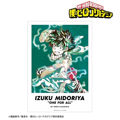 【グッズ-ポスター】TVアニメ『僕のヒーローアカデミア』 緑谷出久 Ani-Art 第5弾 A3マット加工ポスター【再販】