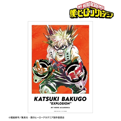 【グッズ-ポスター】TVアニメ『僕のヒーローアカデミア』 爆豪勝己 Ani-Art 第5弾 A3マット加工ポスター【再販】