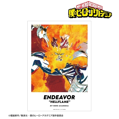 【グッズ-ポスター】TVアニメ『僕のヒーローアカデミア』 エンデヴァー Ani-Art 第5弾 A3マット加工ポスター【再販】