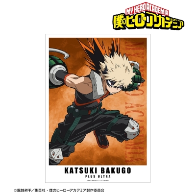 【グッズ-ポスター】TVアニメ『僕のヒーローアカデミア』 爆豪勝己 A3マット加工ポスター【再販】