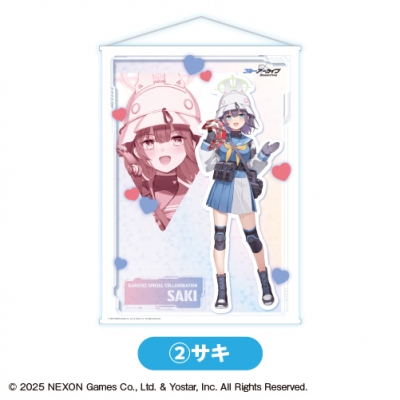 【グッズ-タペストリー】ブルーアーカイブ タペストリー②サキ<全7種・オープン>【カラオケの鉄人コラボ】