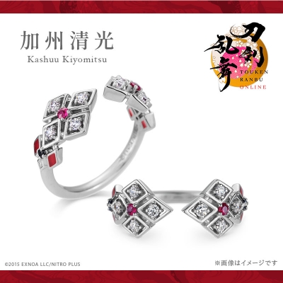 【グッズ-指輪】刀剣乱舞ONLINE フォークリング「加州清光」 シルバー 11号【再販】