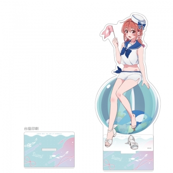 グッズ-スタンドポップ】彼女、お借りします 描き下ろし特大アクリル し*う様 描き下ろし特大アクリルスタンド（水原千鶴/桜沢墨 ゴシック風デート服）