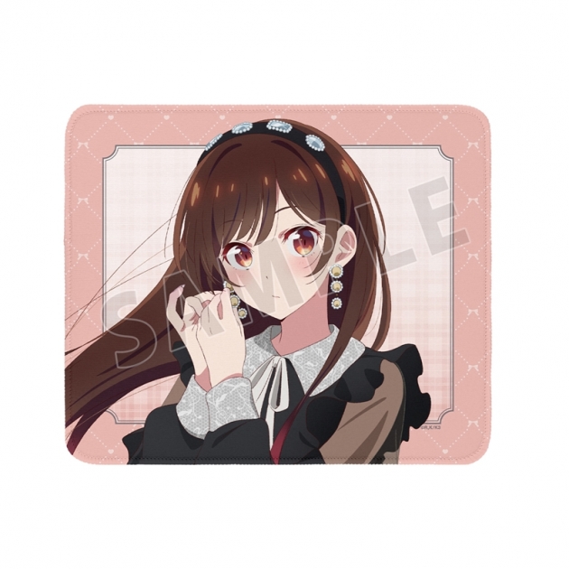 【グッズ-マウスパッド】TVアニメ『彼女、お借りします』 描き下ろし 水原千鶴 ガーリーファッションver. マウスパッド【再販】