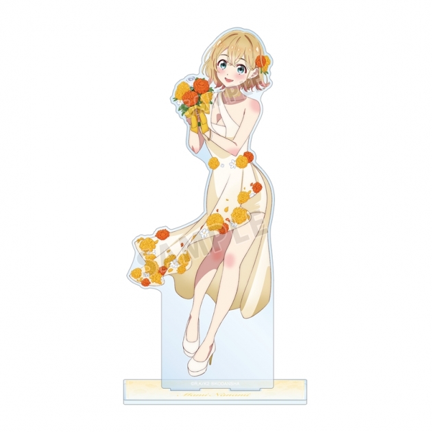 【グッズ-スタンドポップ】TVアニメ『彼女、お借りします』 描き下ろしイラスト 七海麻美 花びらドレスver. 特大アクリルスタンド【再販】