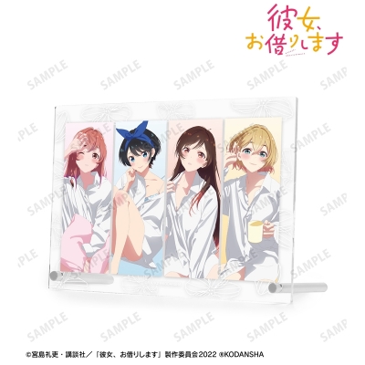 【グッズ-置きもの】TVアニメ『彼女、お借りします』 描き下ろしイラスト 集合 彼シャツver. A5アクリルパネル【再販】