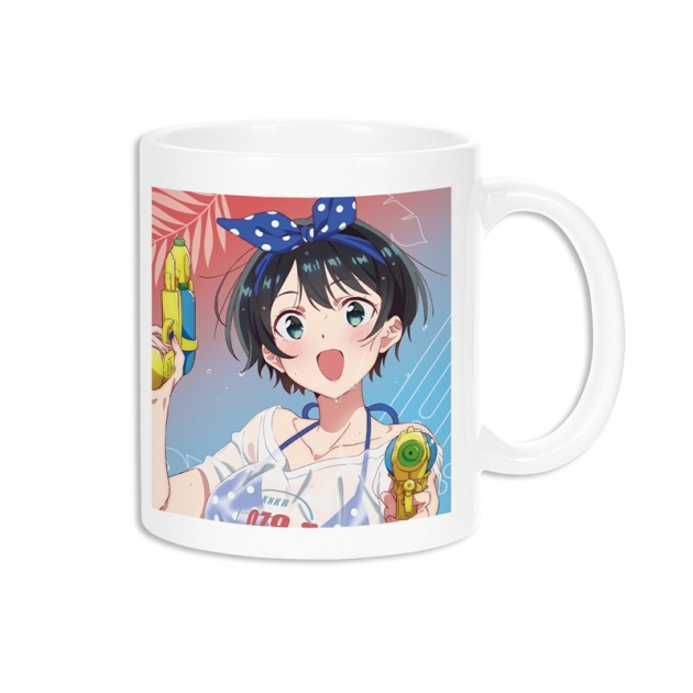 【グッズ-マグカップ】TVアニメ『彼女、お借りします』 描き下ろしイラスト 更科瑠夏 ビーチデートver. マグカップ【再販】