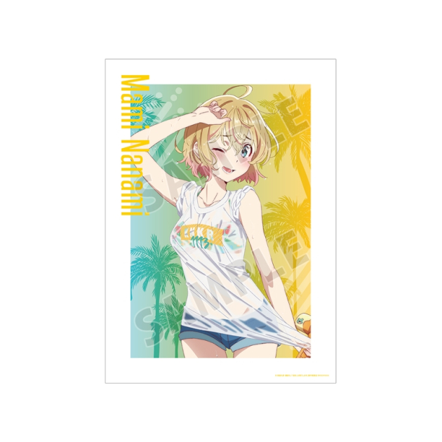 【グッズ-ポスター】TVアニメ『彼女、お借りします』 描き下ろしイラスト 七海麻美 ビーチデートver. A3マット加工ポスター【再販】