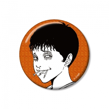 グッズ-バッチ】伊藤潤二『マニアック』 双一 扉絵グリッター缶バッジ 