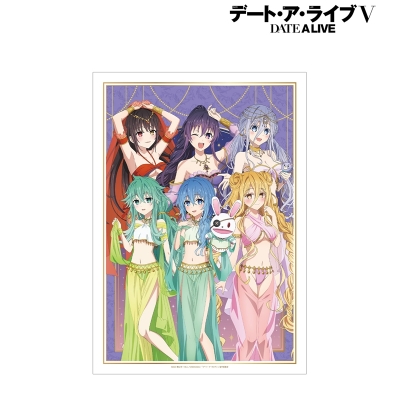 【グッズ-ポスター】アニメ「デート・ア・ライブV」 描き下ろし 集合 踊り子ver. A3マット加工ポスター【再販】