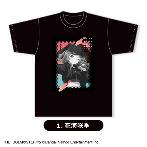 【グッズ-Tシャツ】学園アイドルマスター Tシャツ(ブラック)①<花海咲季>【カラオケの鉄人コラボ vol.2】