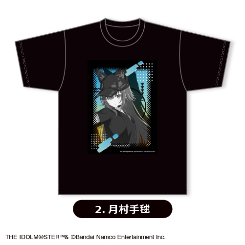 【グッズ-Tシャツ】学園アイドルマスター Tシャツ(ブラック)②<月村手毬>【カラオケの鉄人コラボ vol.2】