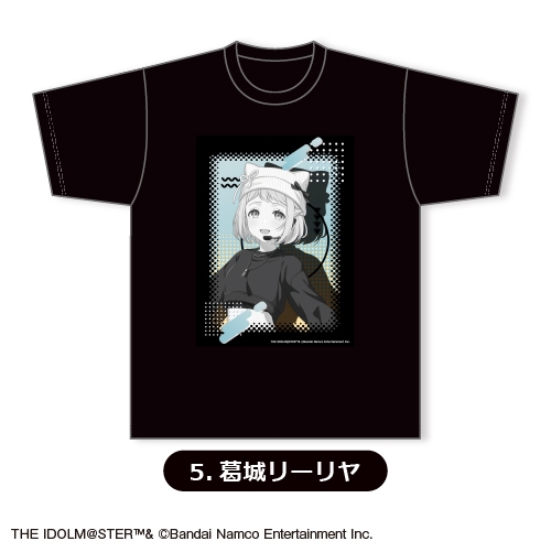 【グッズ-Tシャツ】学園アイドルマスター Tシャツ(ブラック)⑤<葛城リーリヤ>【カラオケの鉄人コラボ vol.2】