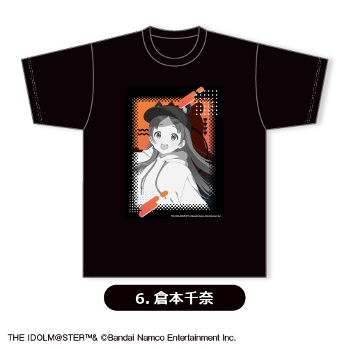 【グッズ-Tシャツ】学園アイドルマスター Tシャツ(ブラック)⑥<倉本千奈>【カラオケの鉄人コラボ vol.2】