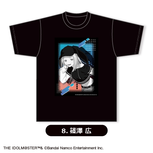 【グッズ-Tシャツ】学園アイドルマスター Tシャツ(ブラック)⑧<篠澤 広>【カラオケの鉄人コラボ vol.2】