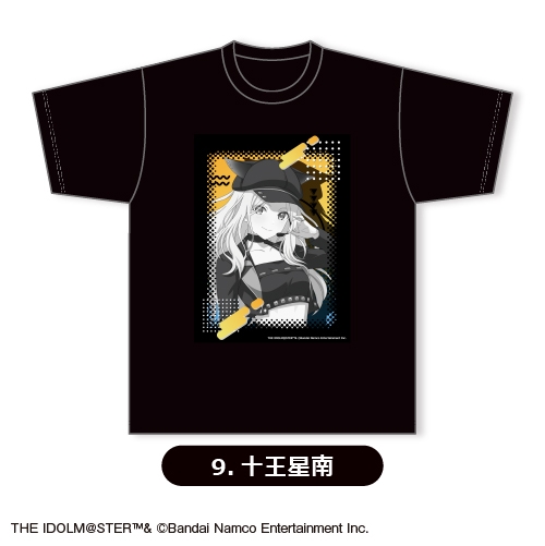 【グッズ-Tシャツ】学園アイドルマスター Tシャツ(ブラック)⑨<十王星南>【カラオケの鉄人コラボ vol.2】
