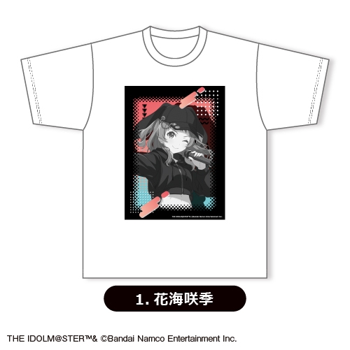 【グッズ-Tシャツ】学園アイドルマスター Tシャツ(ホワイト)①<花海咲季>【カラオケの鉄人コラボ vol.2】