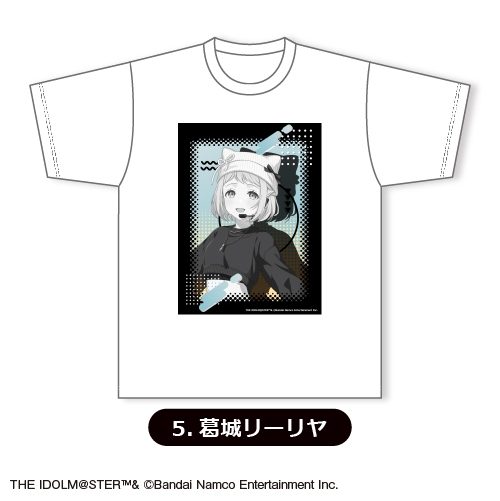 【グッズ-Tシャツ】学園アイドルマスター Tシャツ(ホワイト)⑤<葛城リーリヤ>【カラオケの鉄人コラボ vol.2】