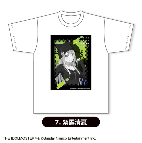 【グッズ-Tシャツ】学園アイドルマスター Tシャツ(ホワイト)⑦<紫雲清夏>【カラオケの鉄人コラボ vol.2】