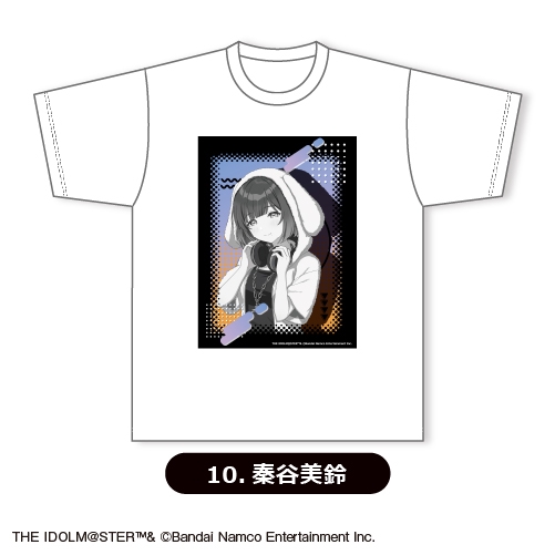 【グッズ-Tシャツ】学園アイドルマスター Tシャツ(ホワイト)⑩<秦谷美鈴>【カラオケの鉄人コラボ vol.2】