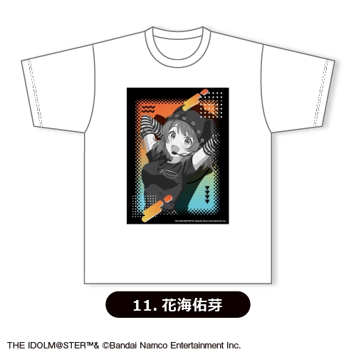 【グッズ-Tシャツ】学園アイドルマスター Tシャツ(ホワイト)⑪<花海佑芽>【カラオケの鉄人コラボ vol.2】