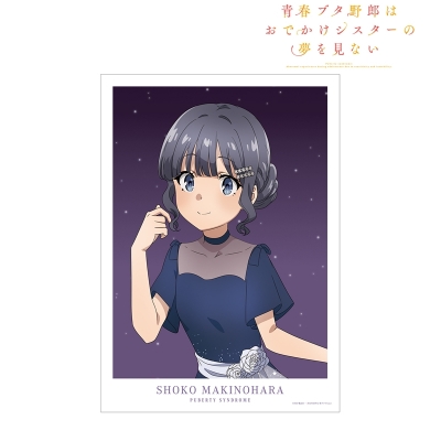 【グッズ-ポスター】青春ブタ野郎はおでかけシスターの夢を見ない 描き下ろしイラスト 牧之原翔子 星空ドレスver. A3マット加工ポスター【再販】