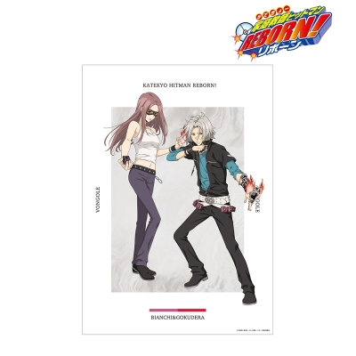 【グッズ-ポスター】家庭教師ヒットマンREBORN! 描き下ろしイラスト 獄寺 隼人&ビアンキ(10年後) 修業風景ver. A3マット加工ポスター【再販】
