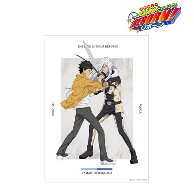 【グッズ-ポスター】家庭教師ヒットマンREBORN! 描き下ろしイラスト 山本 武&スペルビ・スクアーロ(10年後) 修業風景ver. A3マット加工ポスター【再販】