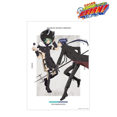 【グッズ-ポスター】家庭教師ヒットマンREBORN! 描き下ろしイラスト 六道 骸(10年後)&フラン 修業風景ver. A3マット加工ポスター【再販】