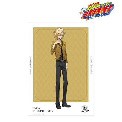 【グッズ-ポスター】家庭教師ヒットマンREBORN! 描き下ろしイラスト ベルフェゴール(10年後) カラーシャツver. A3マット加工ポスター【再販】