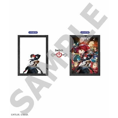 【グッズ-置きもの】ペルソナ5 ザ・ロイヤル & ペルソナ5:The Phantom X ライトピクチャーパネル【P5R】【再販】