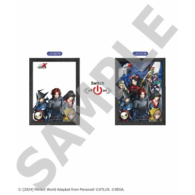【グッズ-置きもの】ペルソナ5 ザ・ロイヤル & ペルソナ5:The Phantom X ライトピクチャーパネル【P5X】【再販】