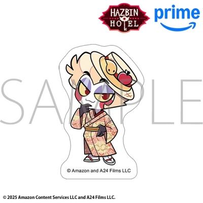 【グッズ-ステッカー】ハズビン・ホテルへようこそ ステッカー/ルシファー・モーニングスター 和服 ミニ【再販】