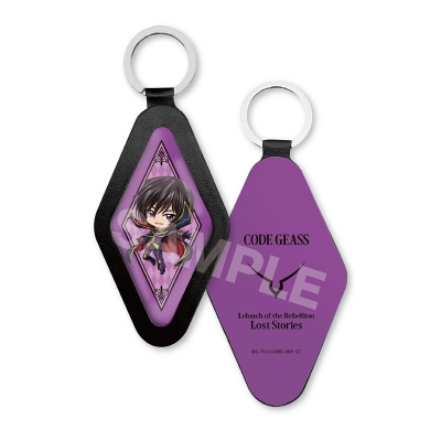 【グッズ-キーホルダー】コードギアス 反逆のルルーシュ ロストストーリーズ レザーキーホルダー /01 ルルーシュ(ミニキャラ)【再販】